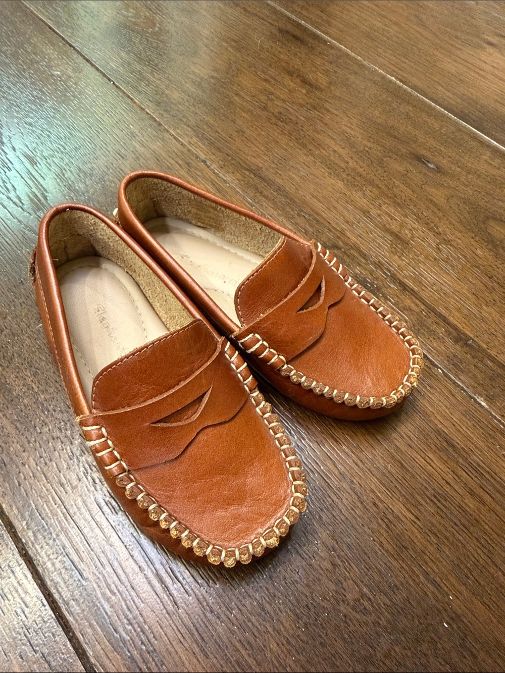 Elephantito - Boys Logan Driver Loafers - Natural Brown - Size: US 10